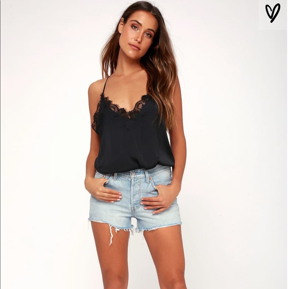 Free People Black Lace Bodysuit